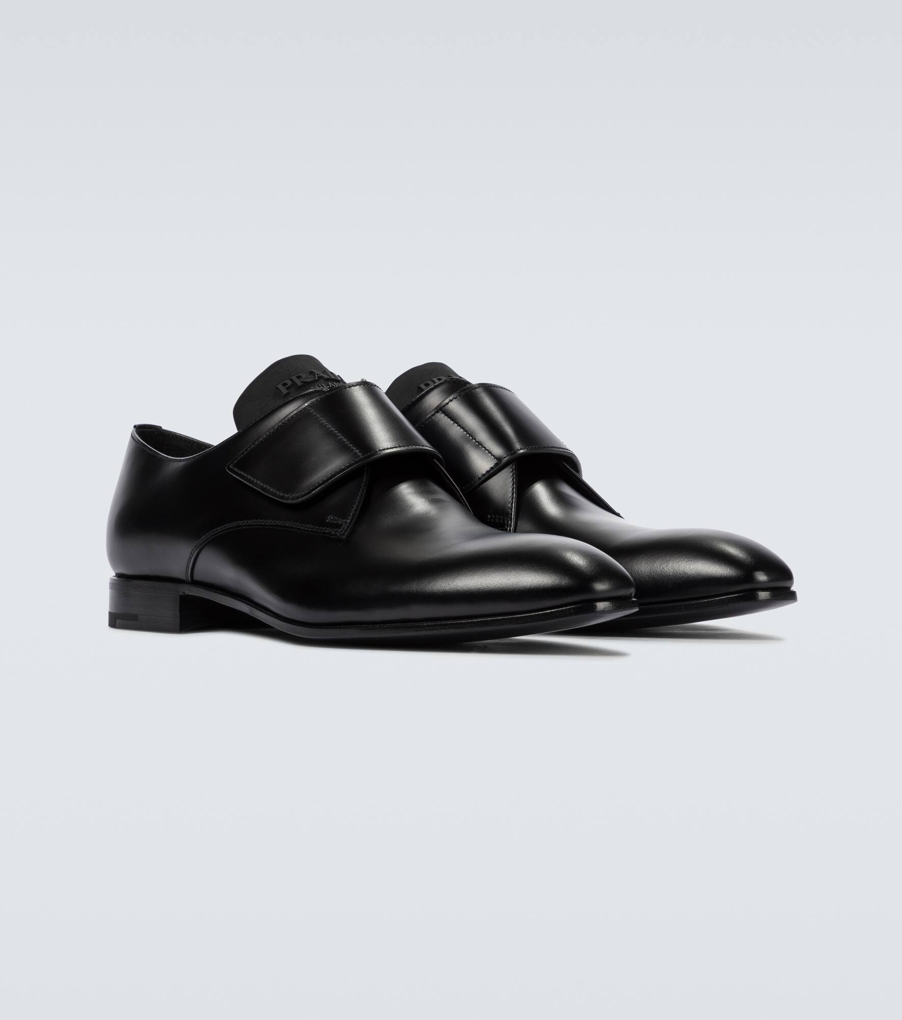 Brushed leather Derby shoes - 5