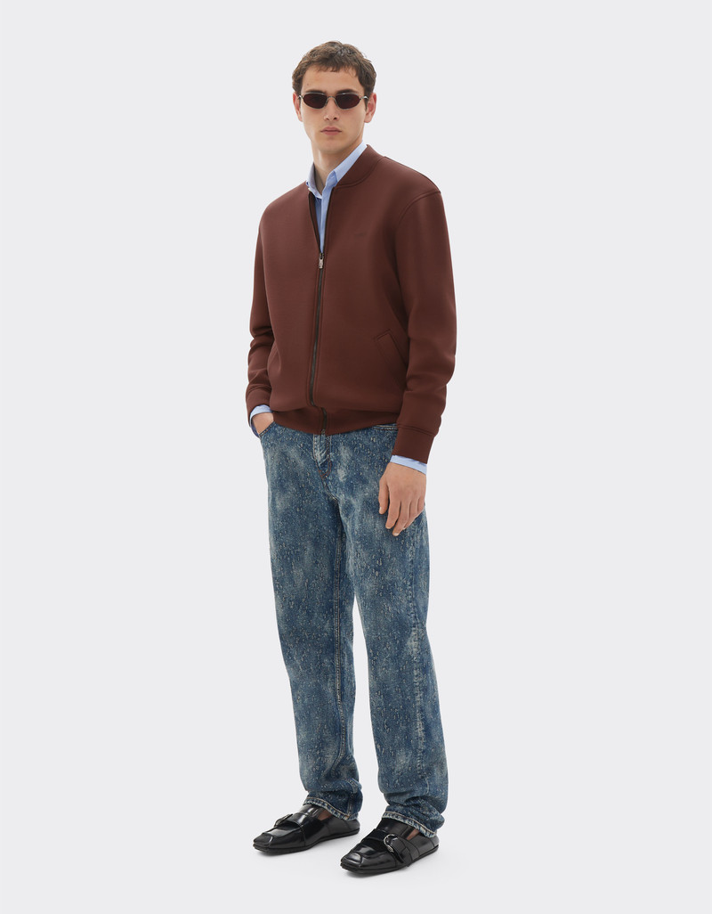 Bomber sweatshirt in scuba fabric 3