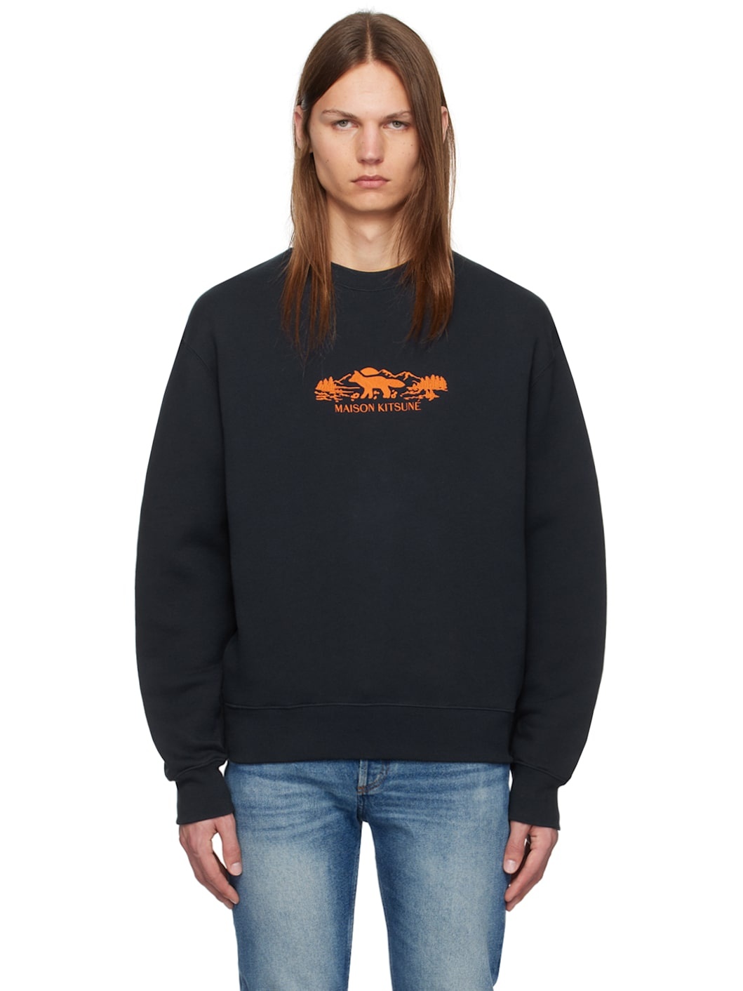Navy Outdoor Profile Fox Comfort Sweatshirt - 1