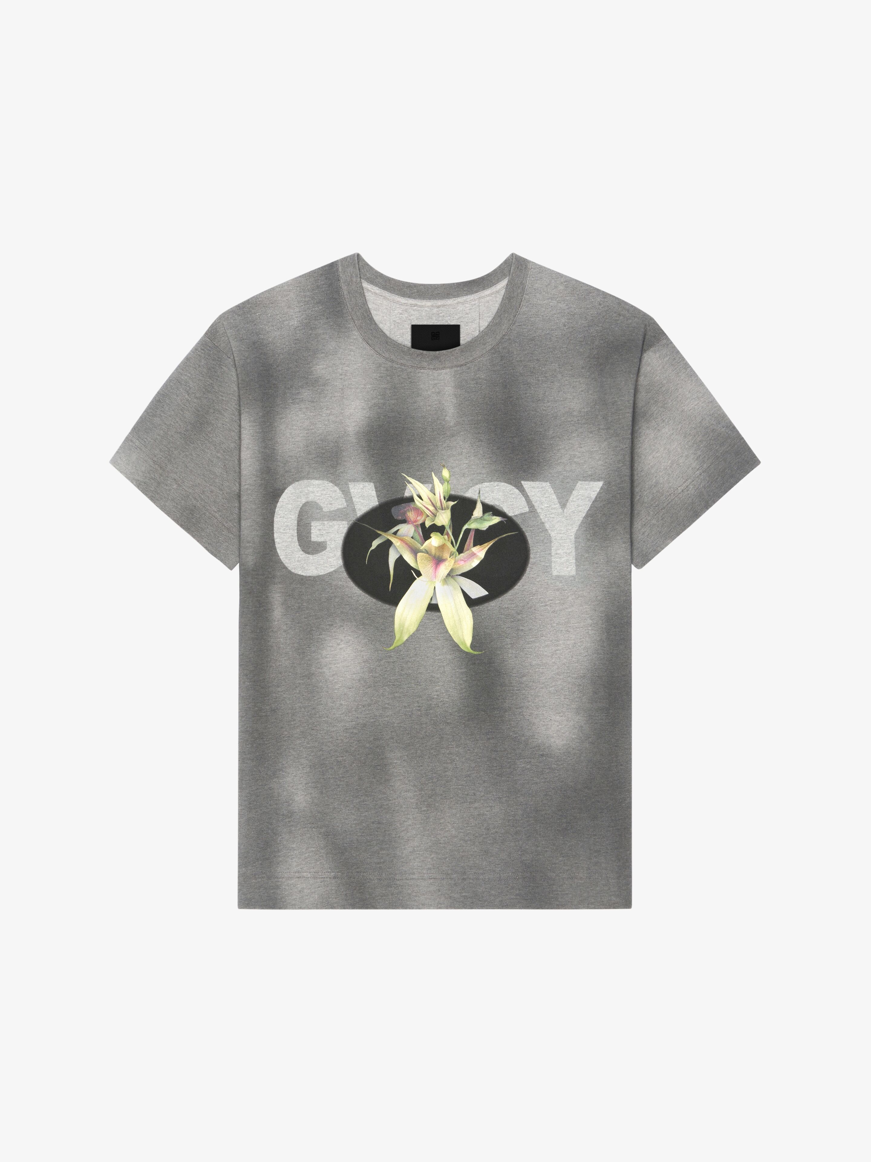 GIVENCHY FLOWER BOXY FIT T-SHIRT IN TIE AND DYE COTTON - 1