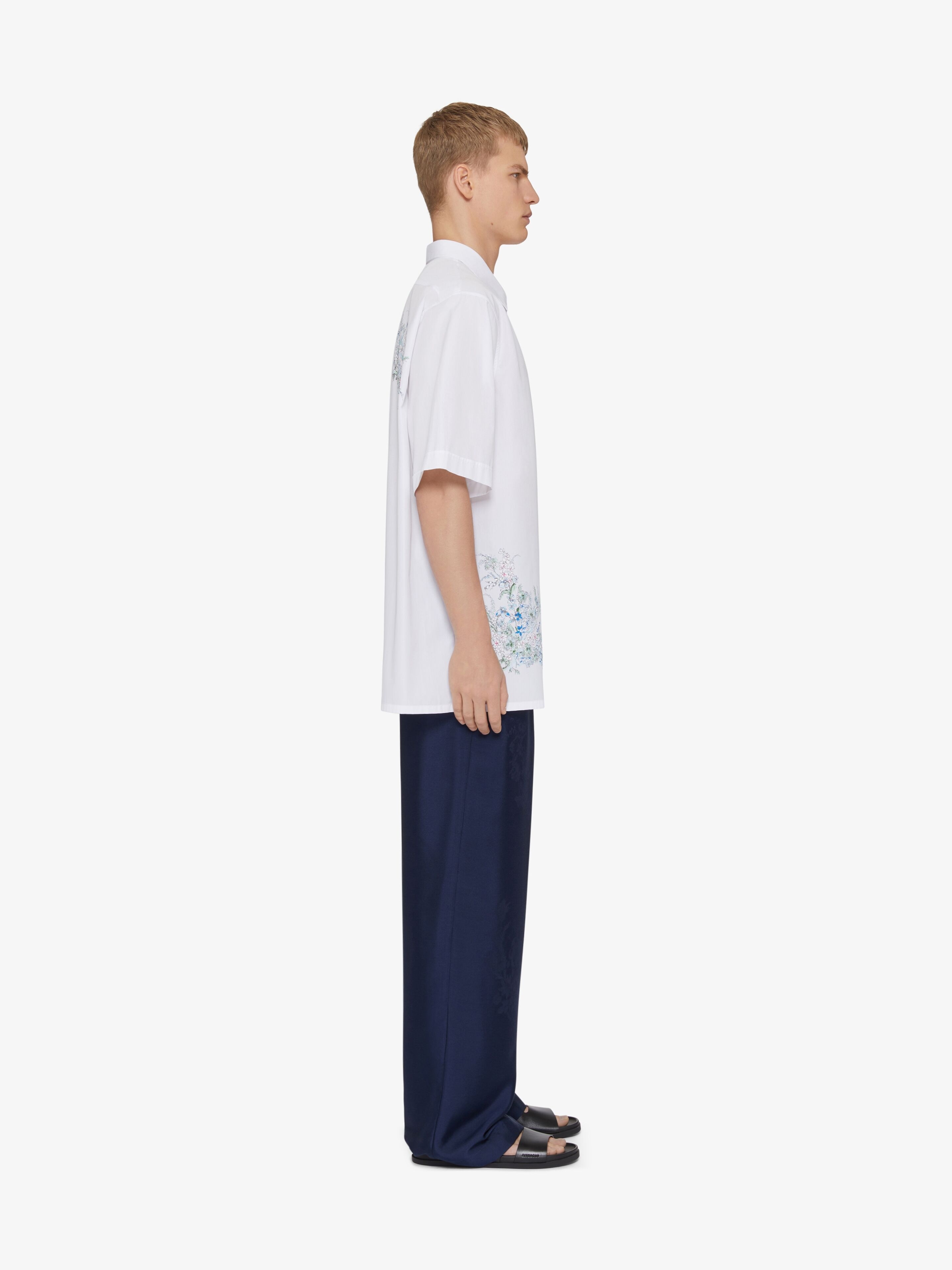 SHIRT IN POPLIN GIVENCHY FLOWERS - 3