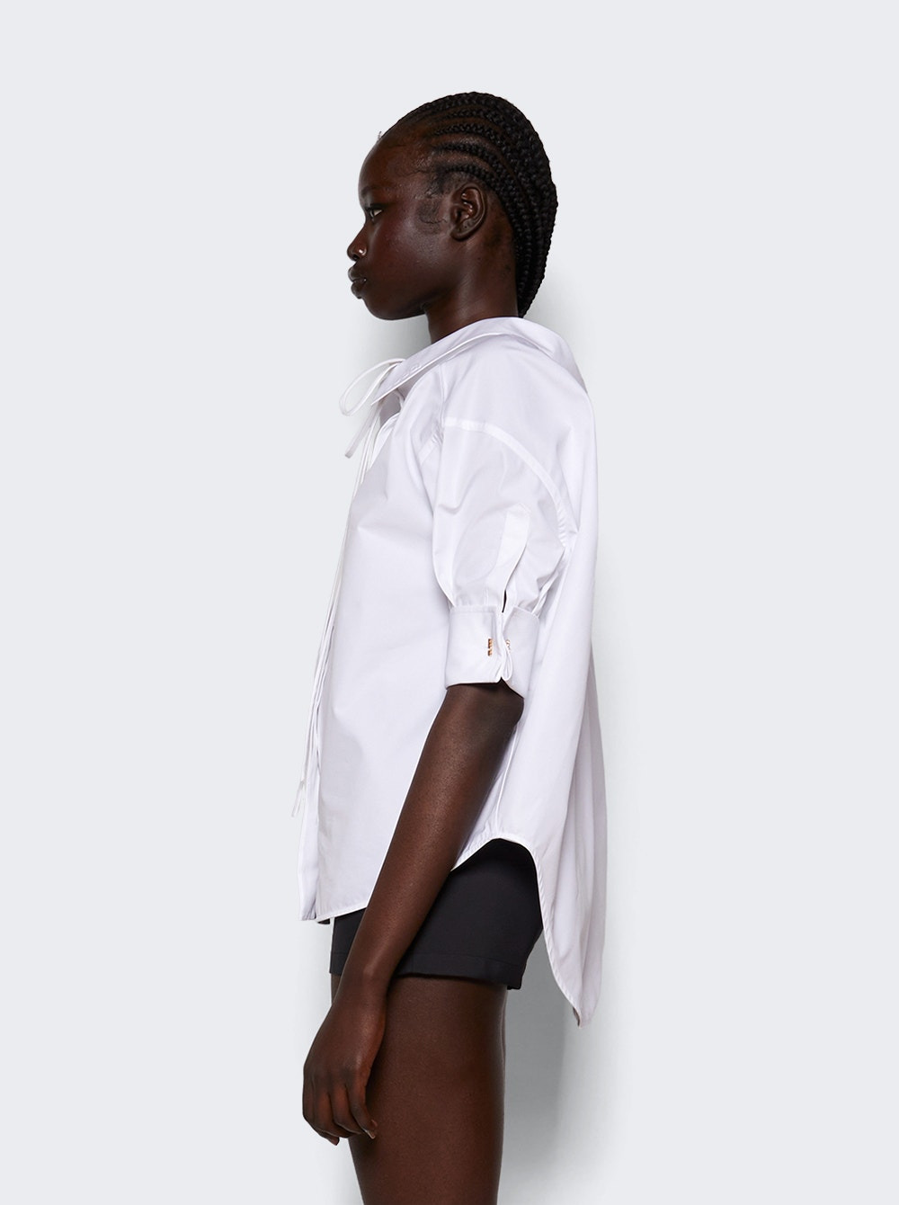 Heavy Cotton Poplin Shirt White - 4