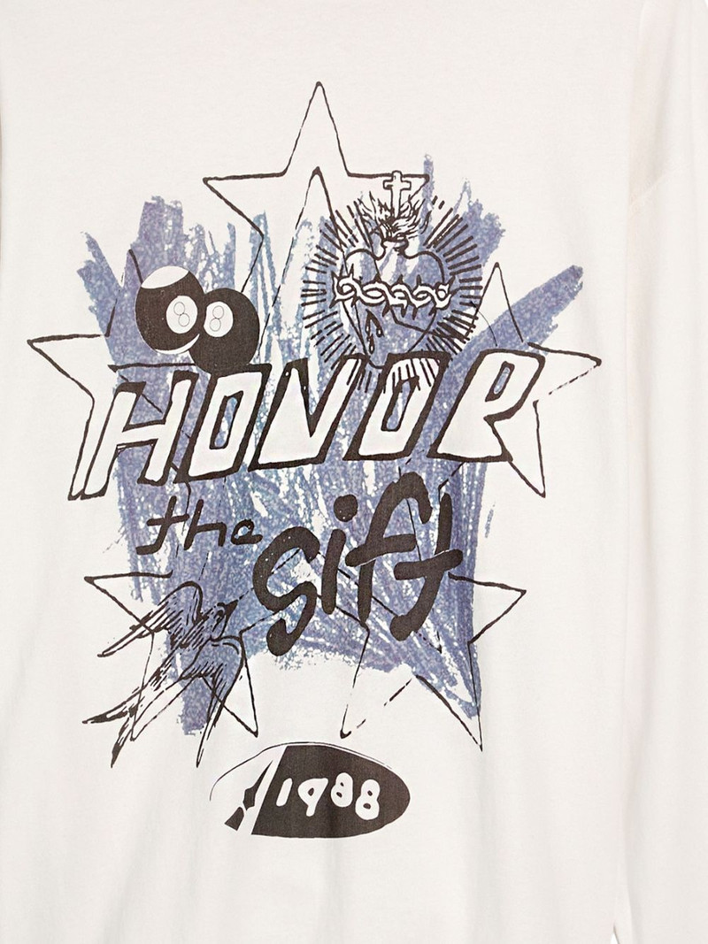 HONOR THE GIFT star graphic-print long-sleeves T-shirt outlook