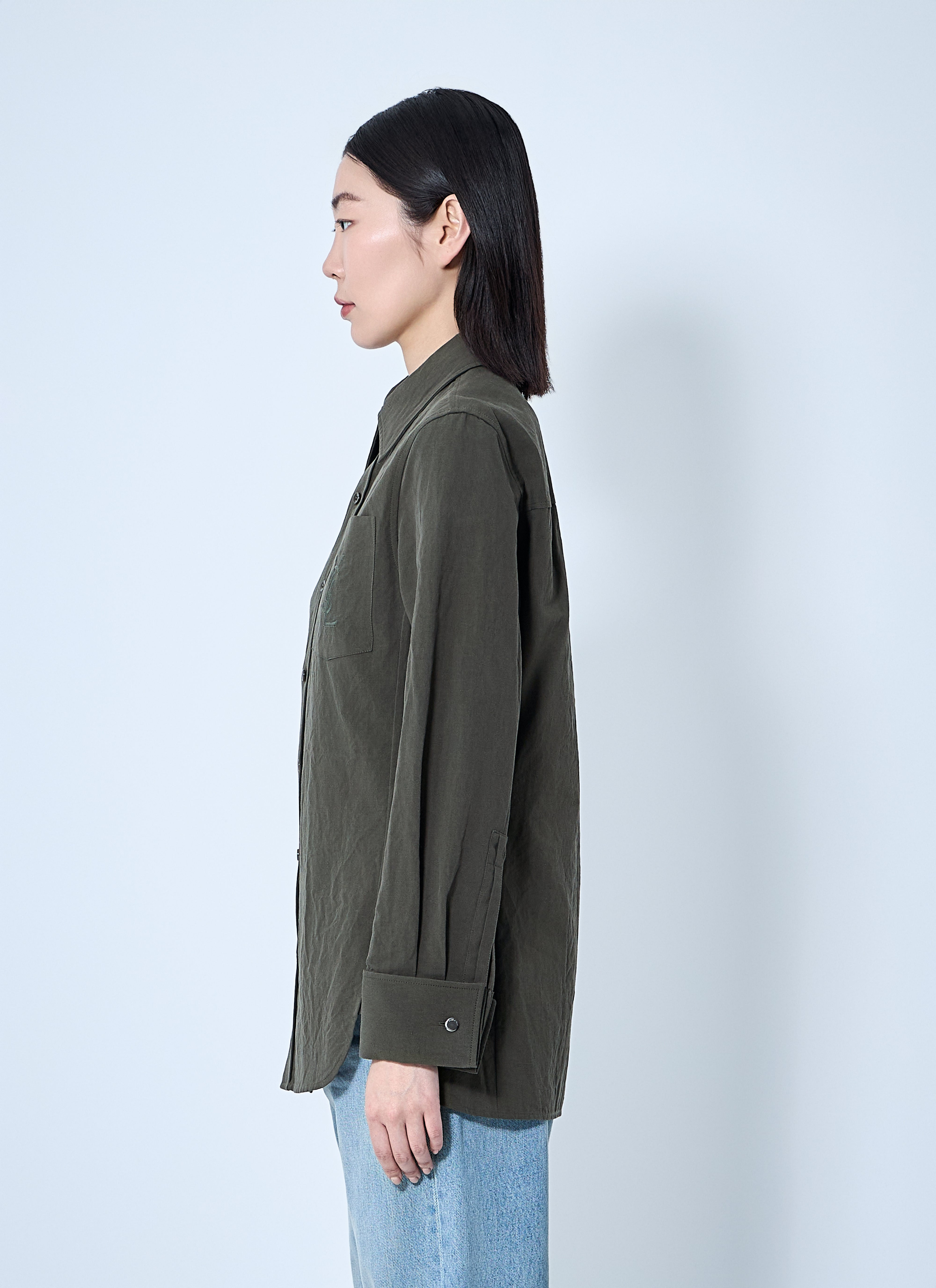 Saint Laurent Women Cassandre Shirt - 3
