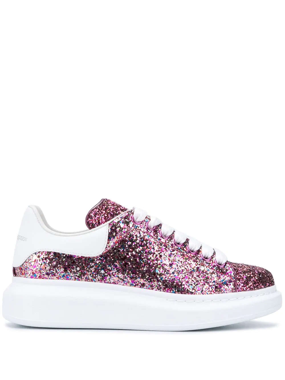 oversized metallic glittered sneakers - 1