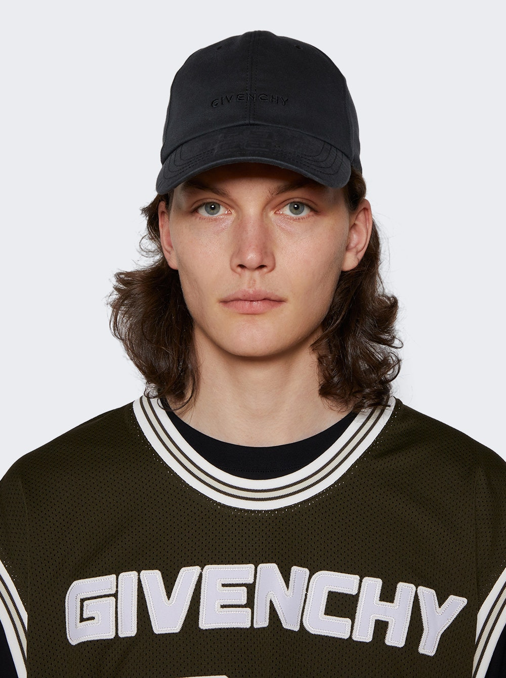 Embroidered Canvas Cap Washed Black - 2