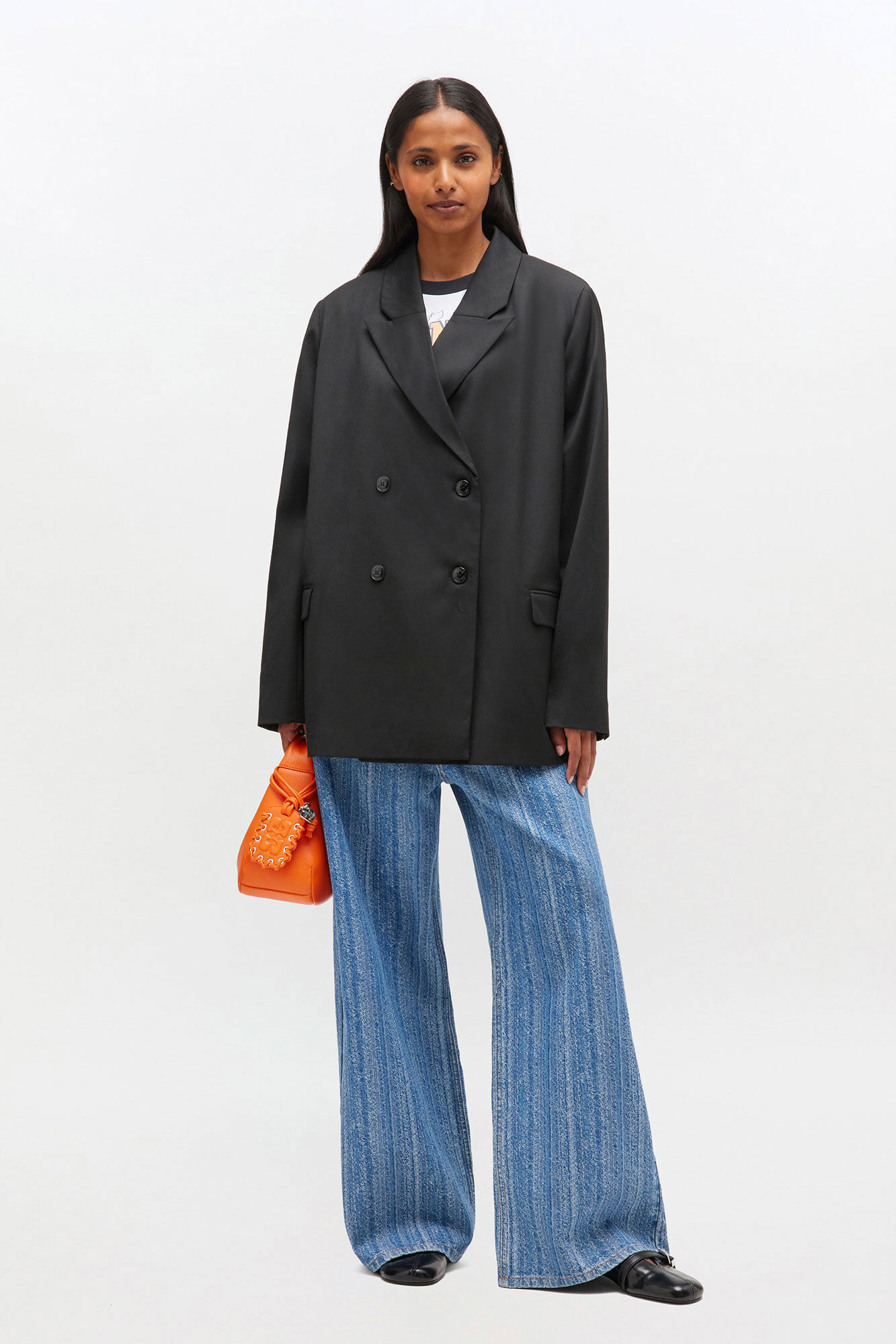 DOUBLE-BREASTED WOOL BLAZER - 3