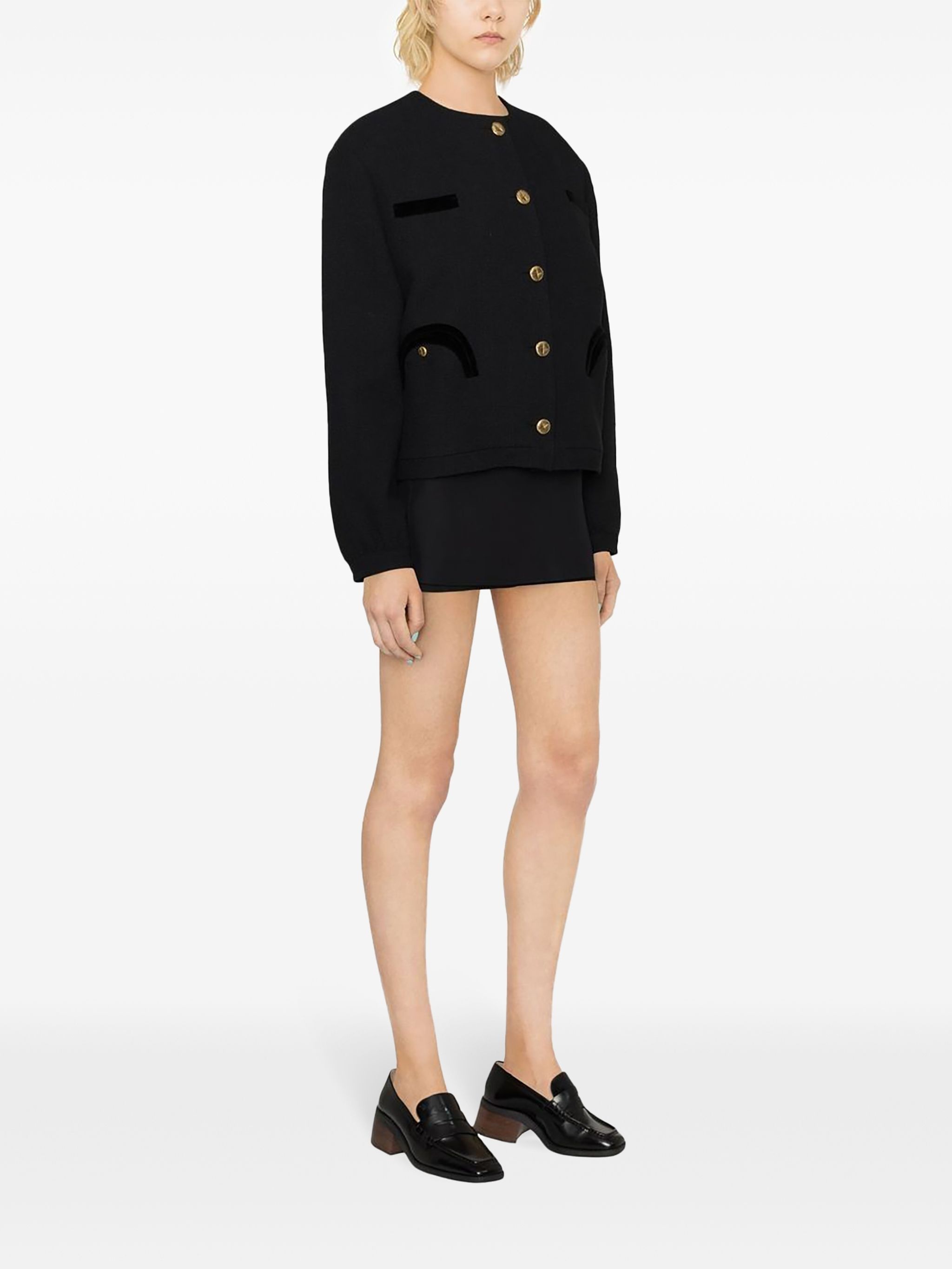 Missy Smiley-pocket knitted jacket - 3