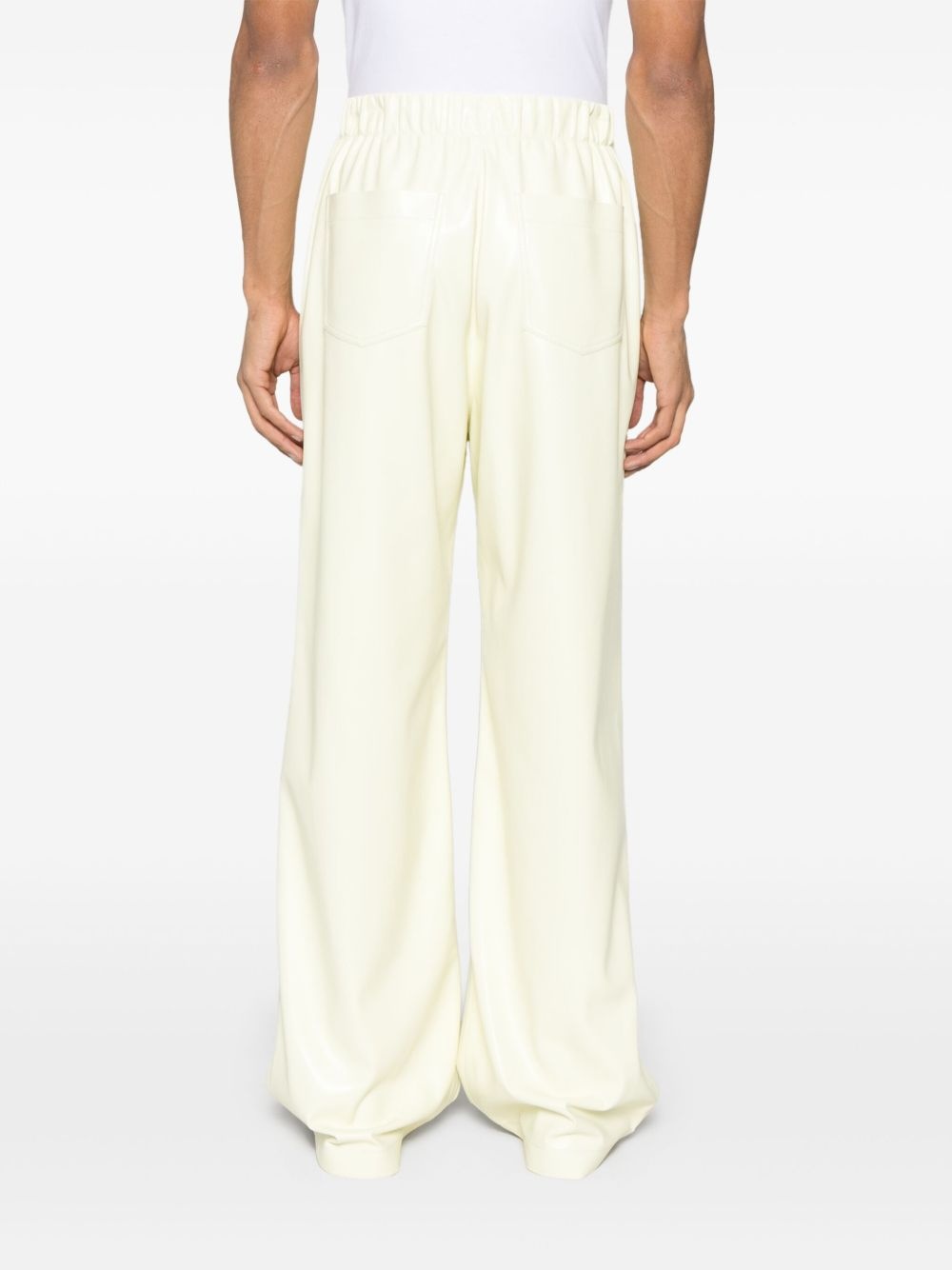 faux-leather trousers - 4