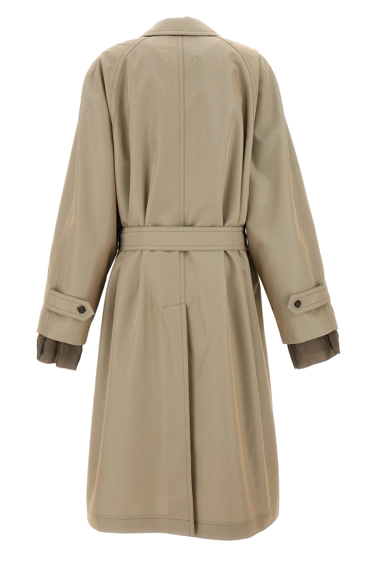 Long single-breasted trench coat - 3