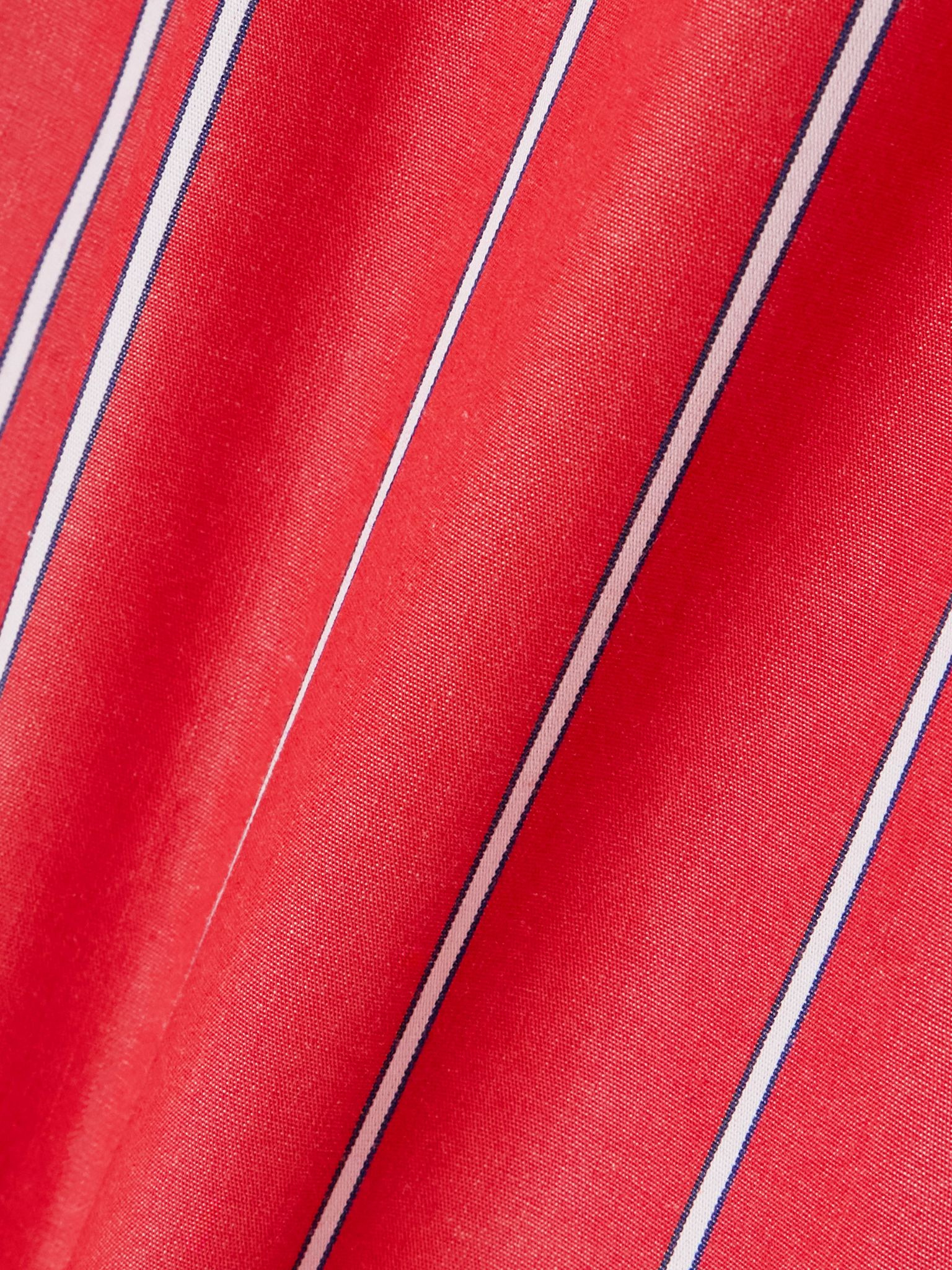 Lui striped cotton-poplin shorts Red - 5