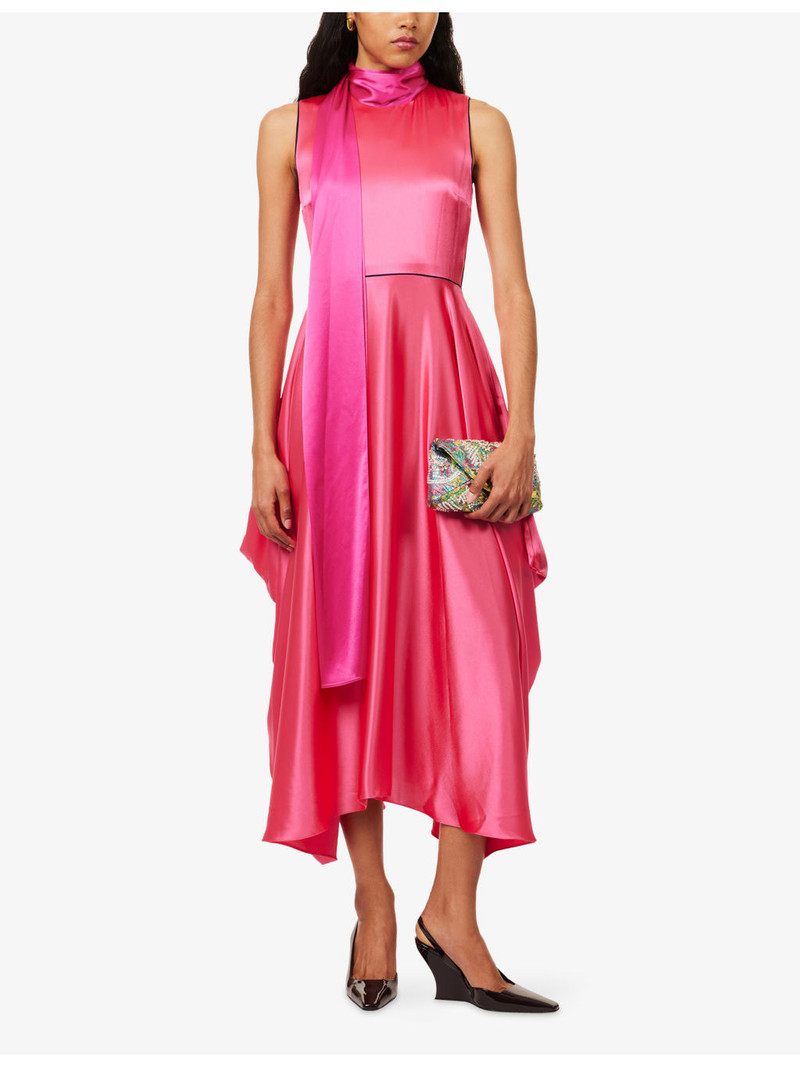 Roksanda Aela Hammered Satin Maxi Dress outlook