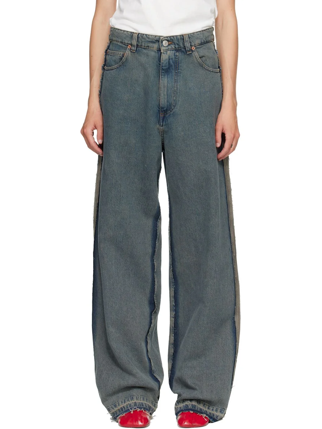 Blue 5-Pocket Jeans - 1