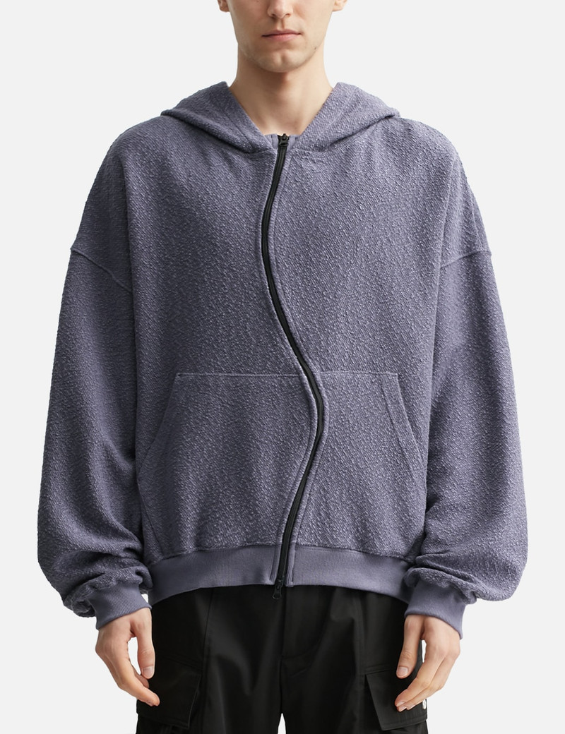 CURVED ZIP-UP ROUND HEM HOODIE 3