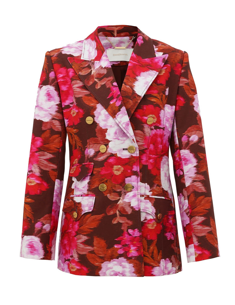 LUNA PRINTED DRILL BLAZER 1