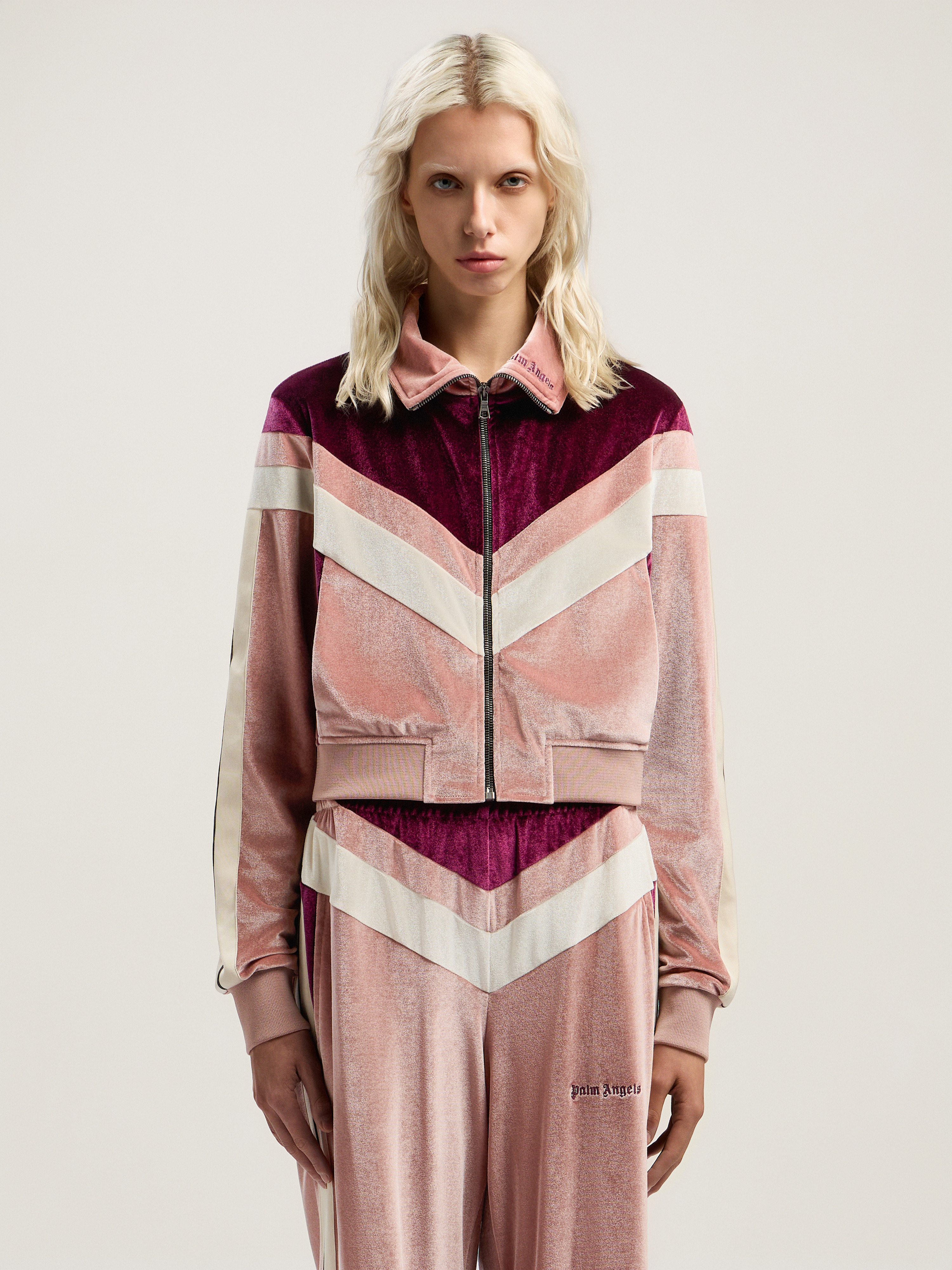 Colorblock Chenille Track Jacket - 2
