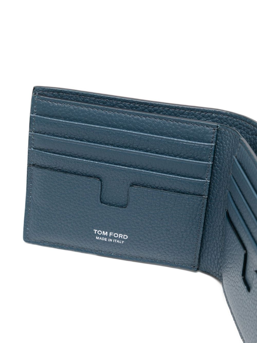 grain leather classic bifold wallet - 3