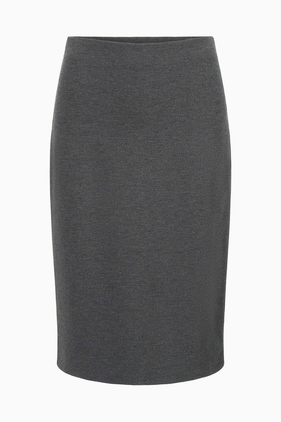 STAUD PASCALE PENCIL SKIRT HEATHER GREY - 1