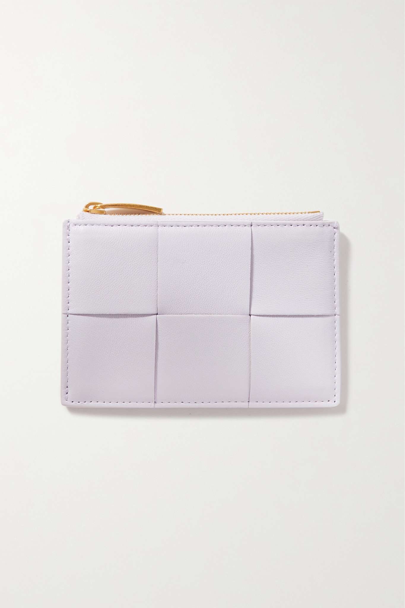 Cassette intrecciato leather cardholder - 1