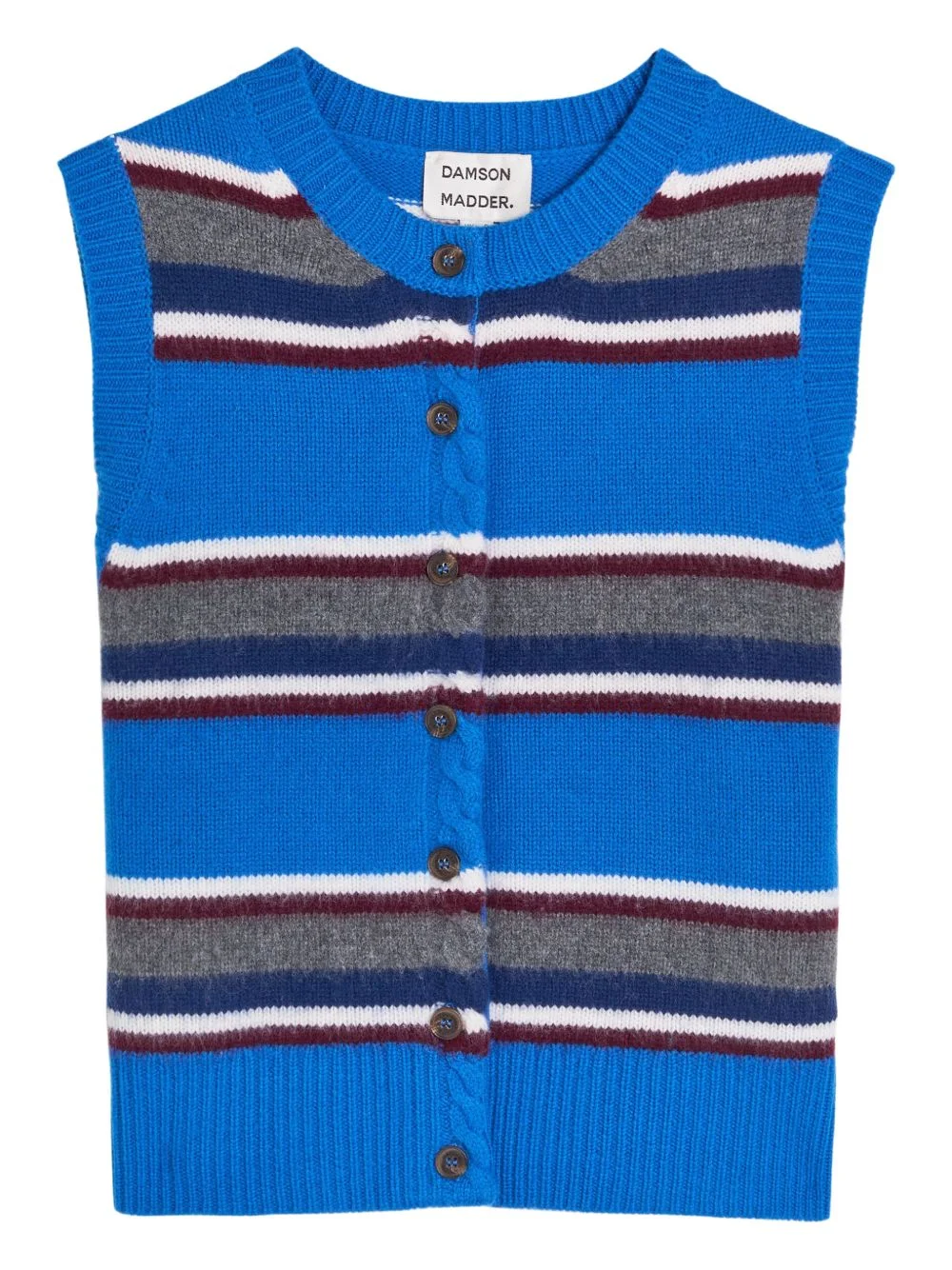 Sofie striped button-front vest - 1