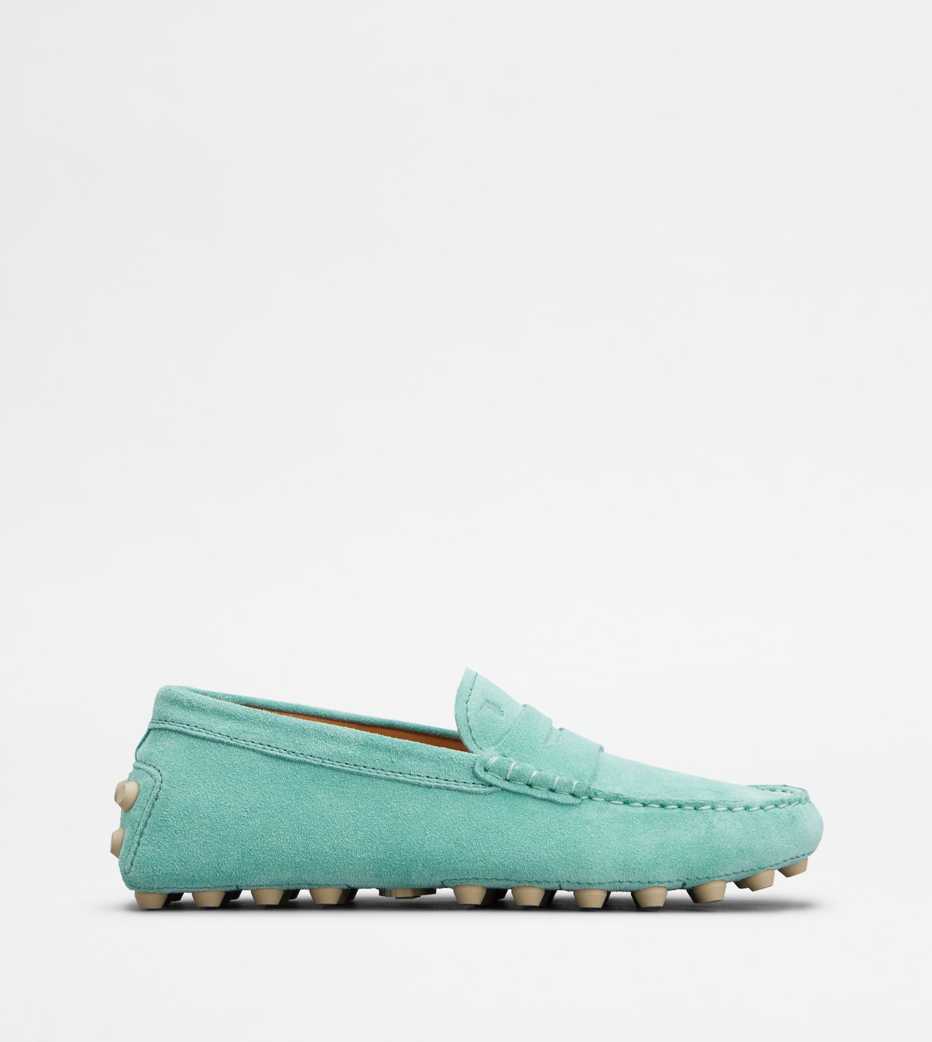 Luxury shoes for men - Tod's loafers in light blue suede