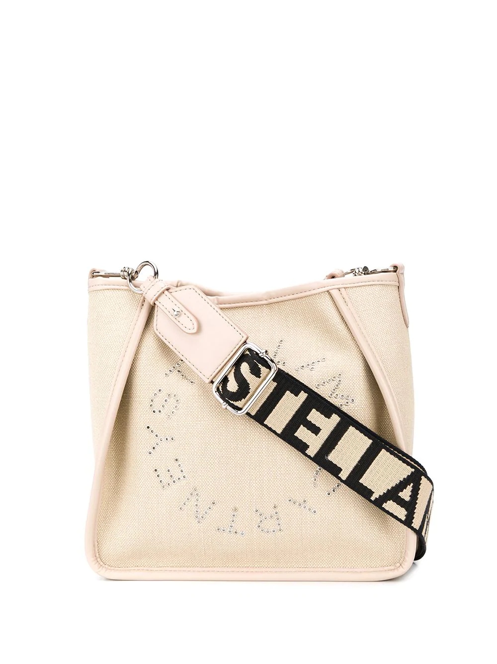 Stella Logo crystal-embellished shoulder bag - 1