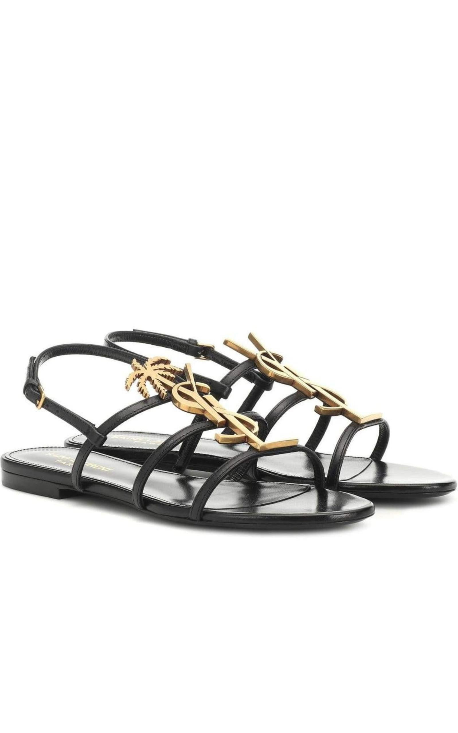 Metal Monogram Cassandra Sandals - 2