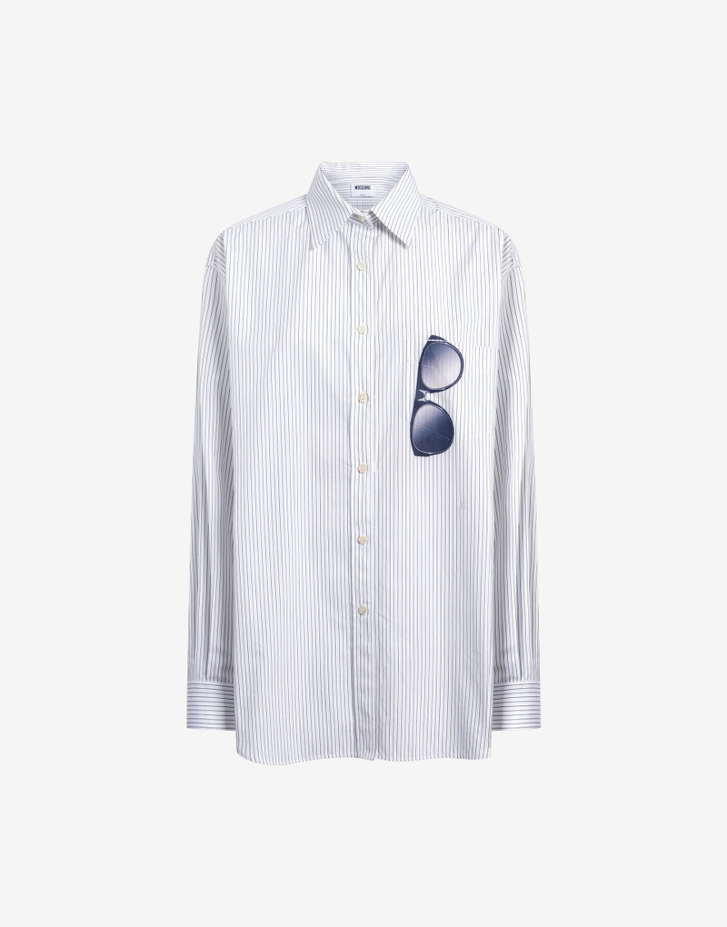 PRINTED COTTON POPLIN SHIRT - 1