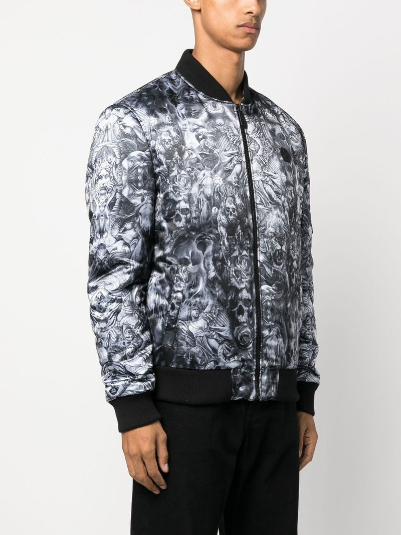 Tatto-print bomber jacket 3
