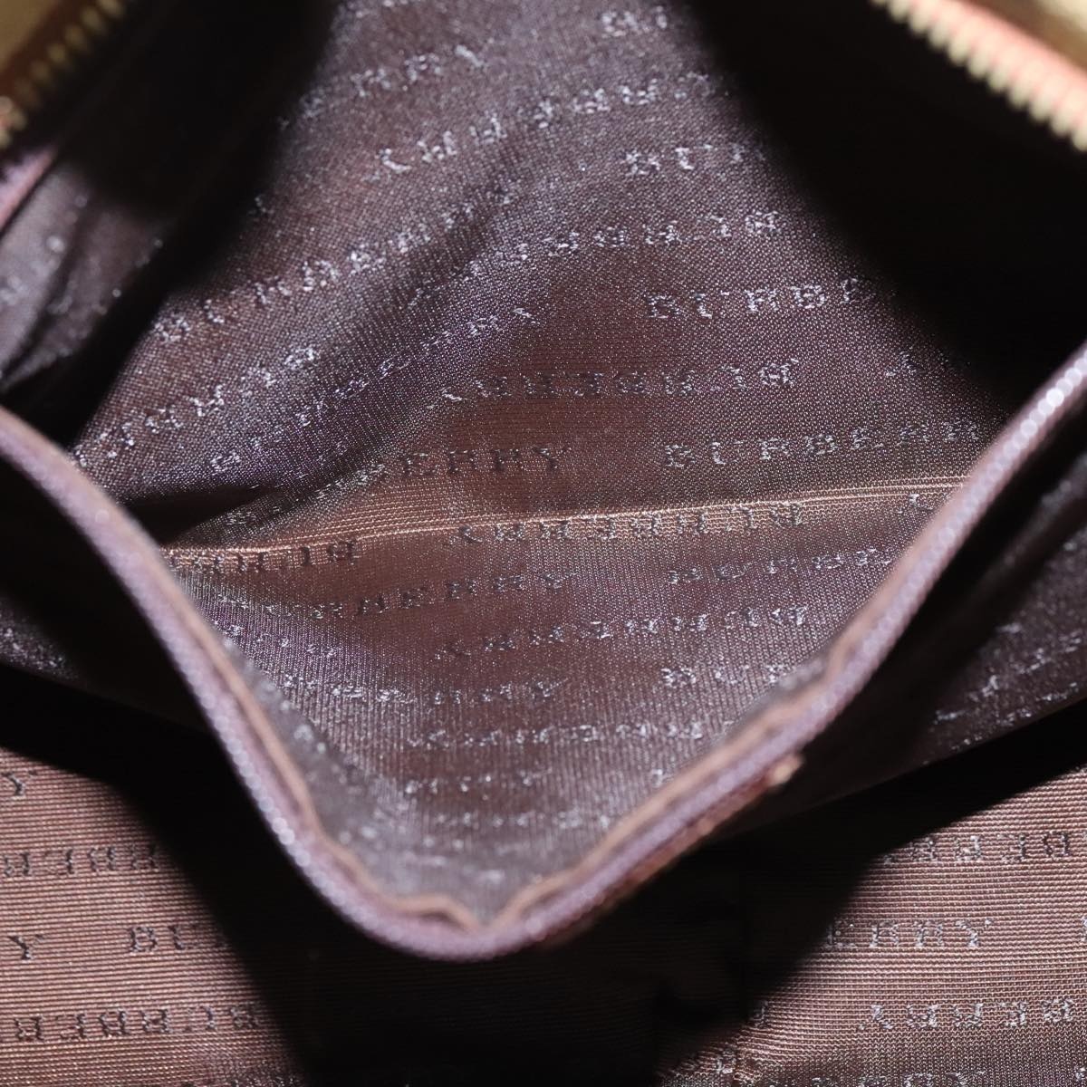 Burberry Nova Check Hand Bag Pvc Leather Beige - 6