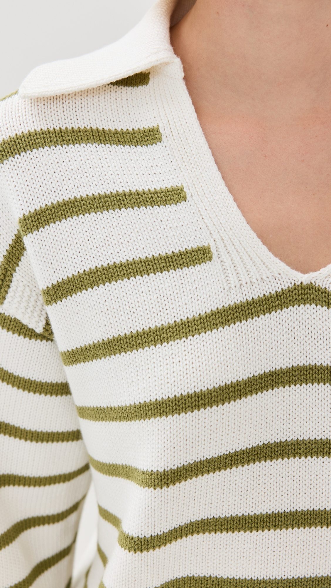 Stripe Murphy Sweater in Cotton Cashmere - 5