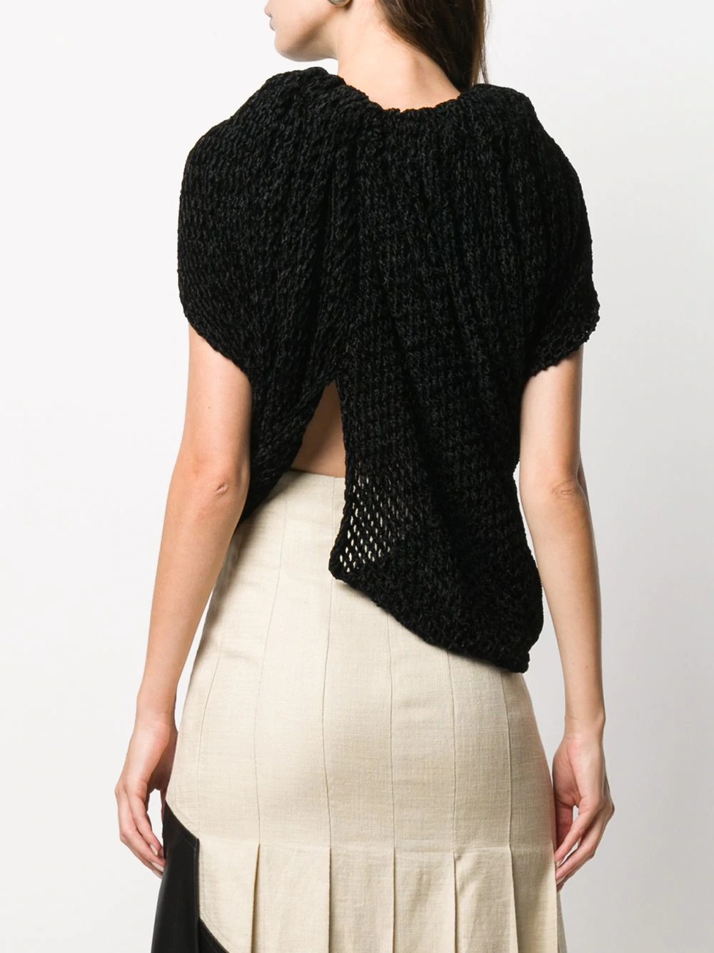 asymmetric knit top - 4