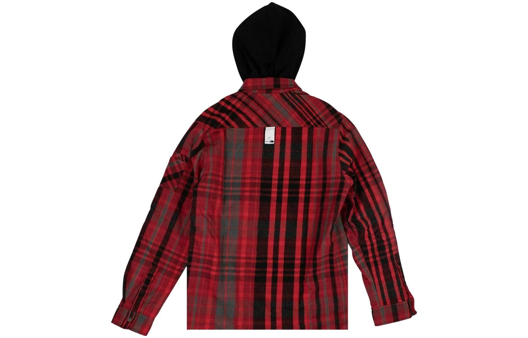 Off-White Layered Flannel Shirt 'Red' OMGA061E19E230022010 - 2