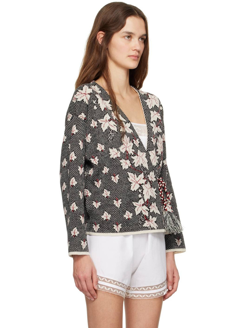 Multicolor Maple Jacquard Cardigan 2