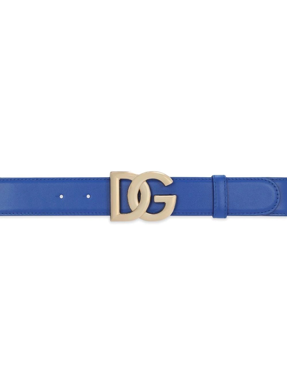 leather logo-lettering belt - 3