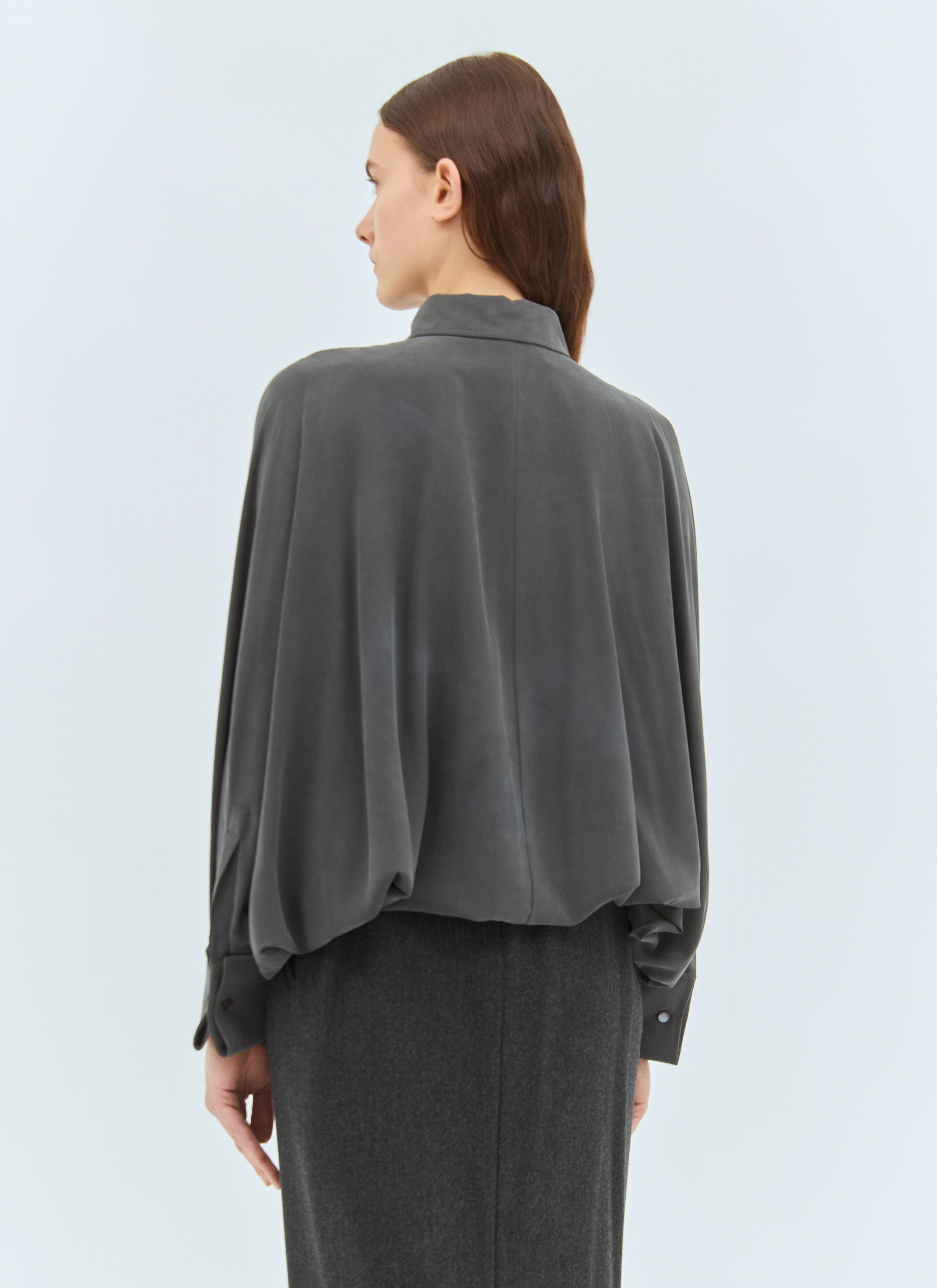 Silk Bodysuit Shirt - 5