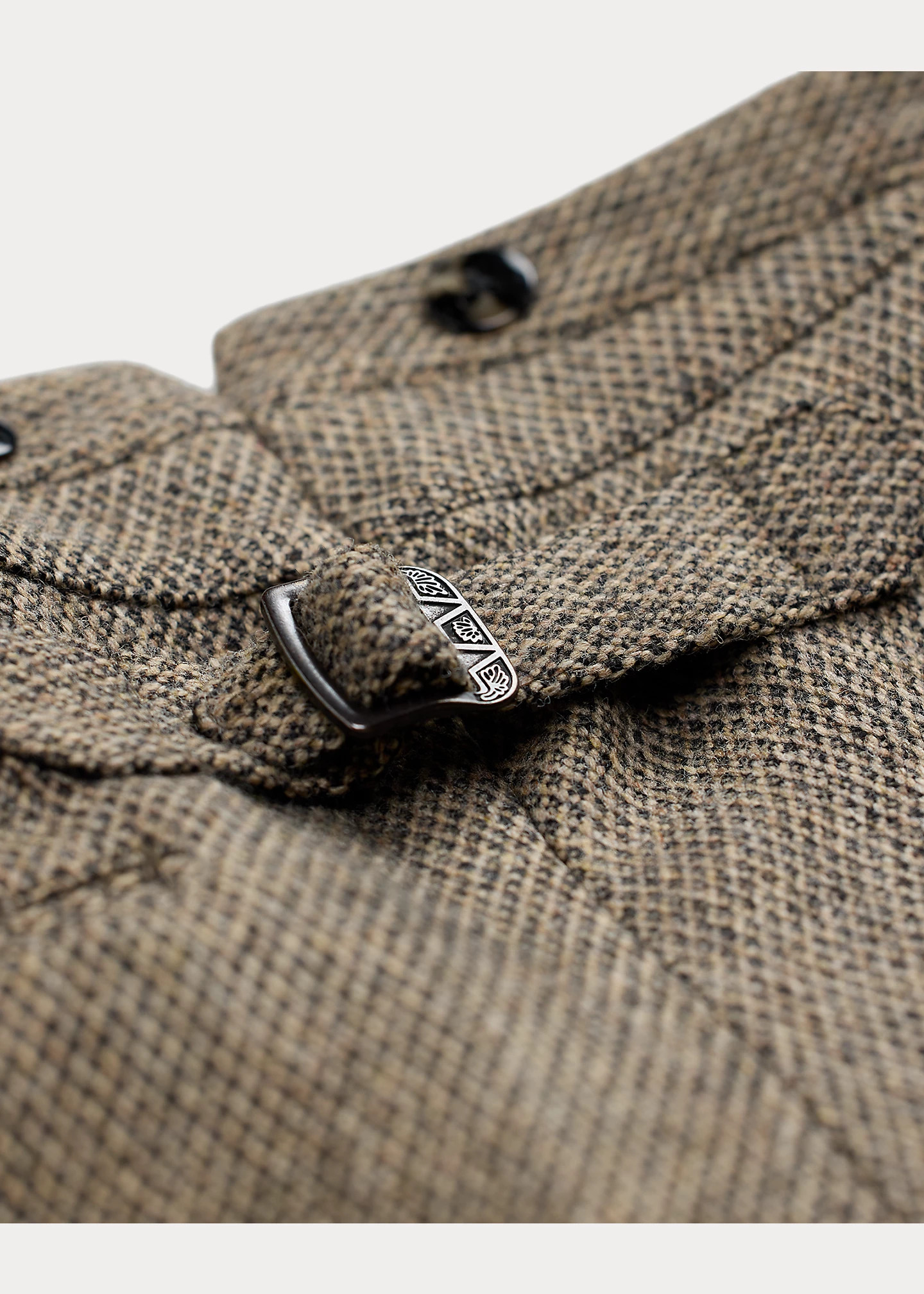 Slim Fit Wool Dobby Suit Trouser - 8