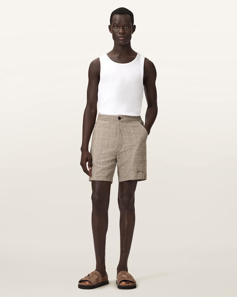 KEAL LINEN BLEND RELAXED FIT SHORTS 4
