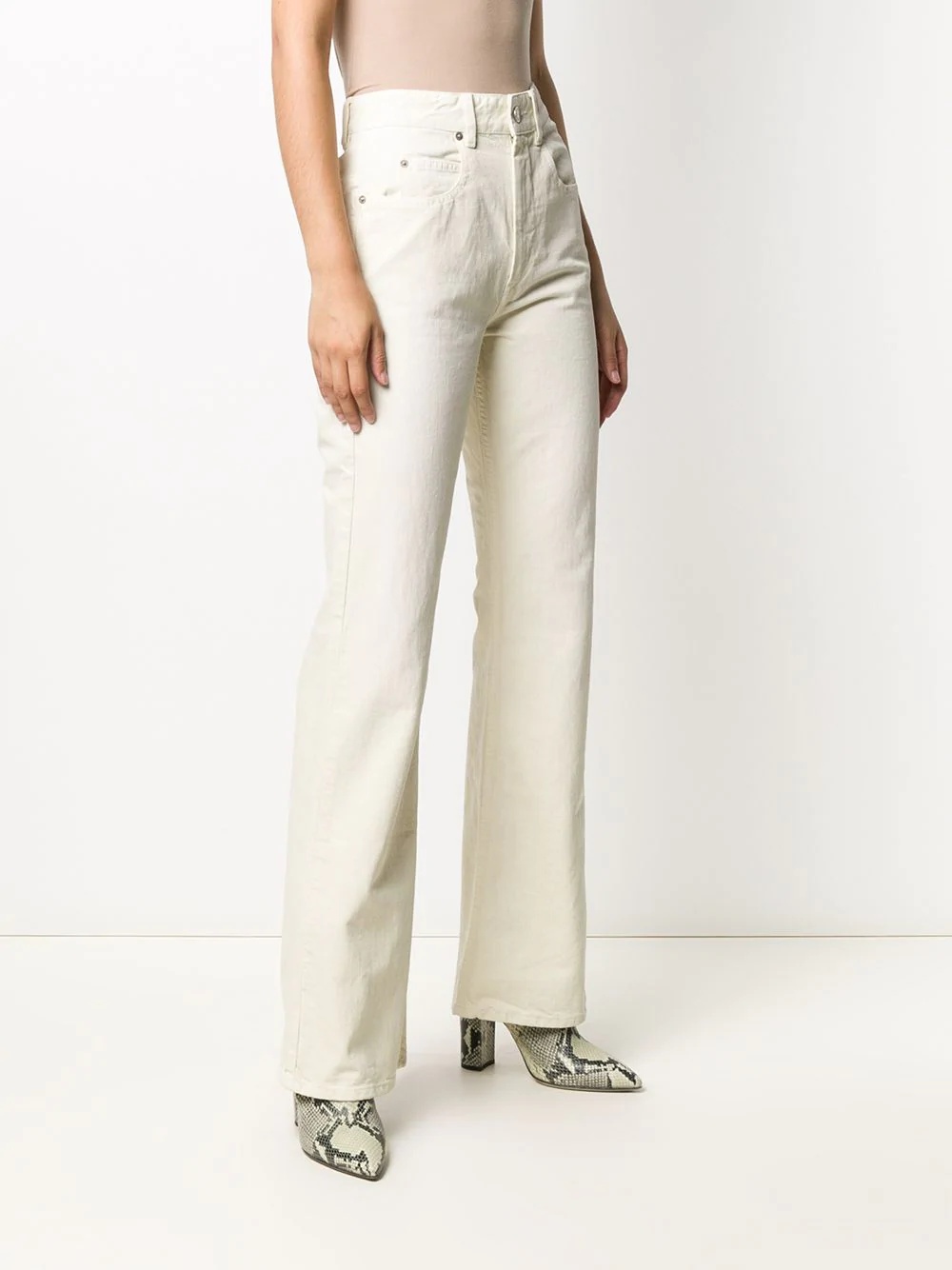 flared high-rise jeans - 3