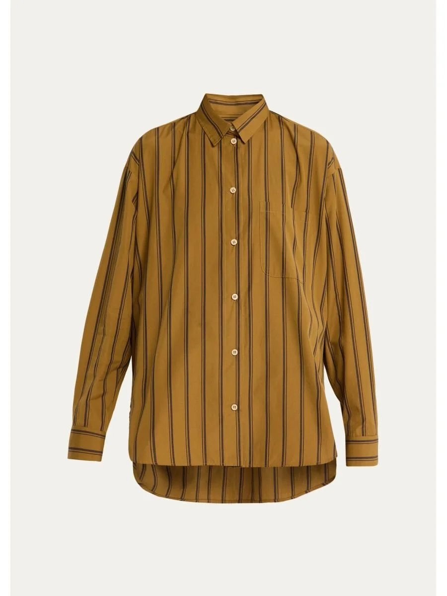 The Essential Striped Cotton Button-Down Shirt - 1