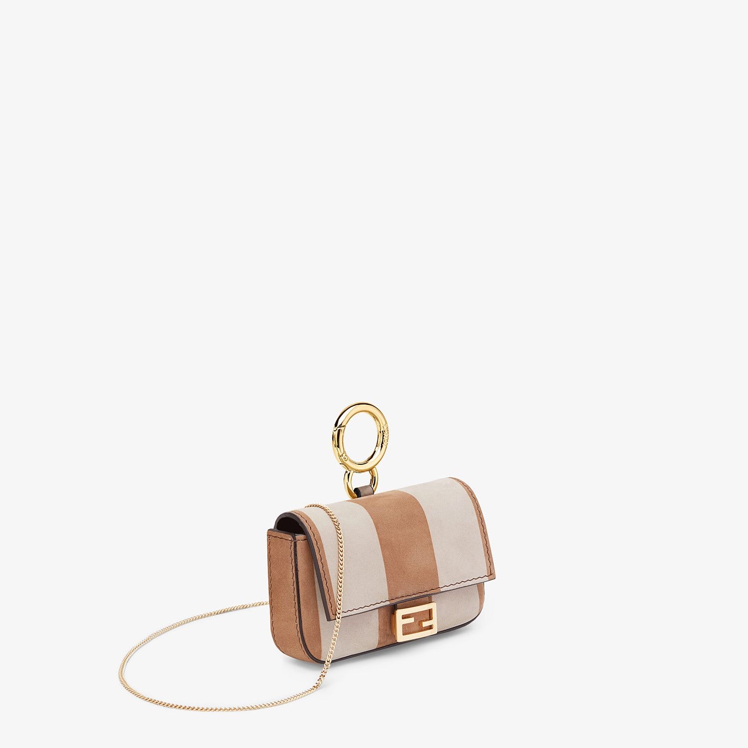 Beige nubuck leather charm - 3