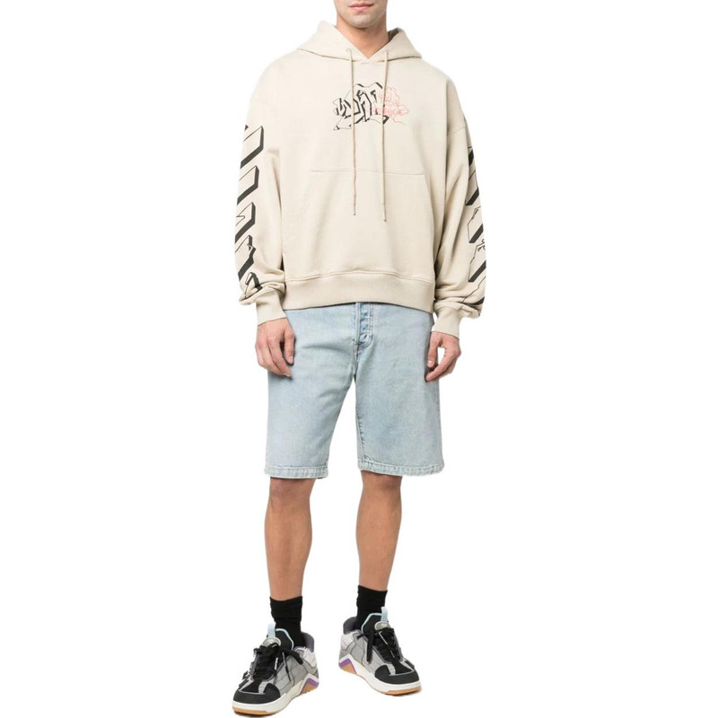 Off-White Men's Off-White SS22 Stripe Arrow Beige OMBB085S22FLE0101710 outlook