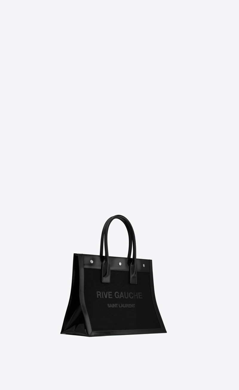 rive gauche 작은 에 chevron 메쉬 고 빛나는 가죽 5