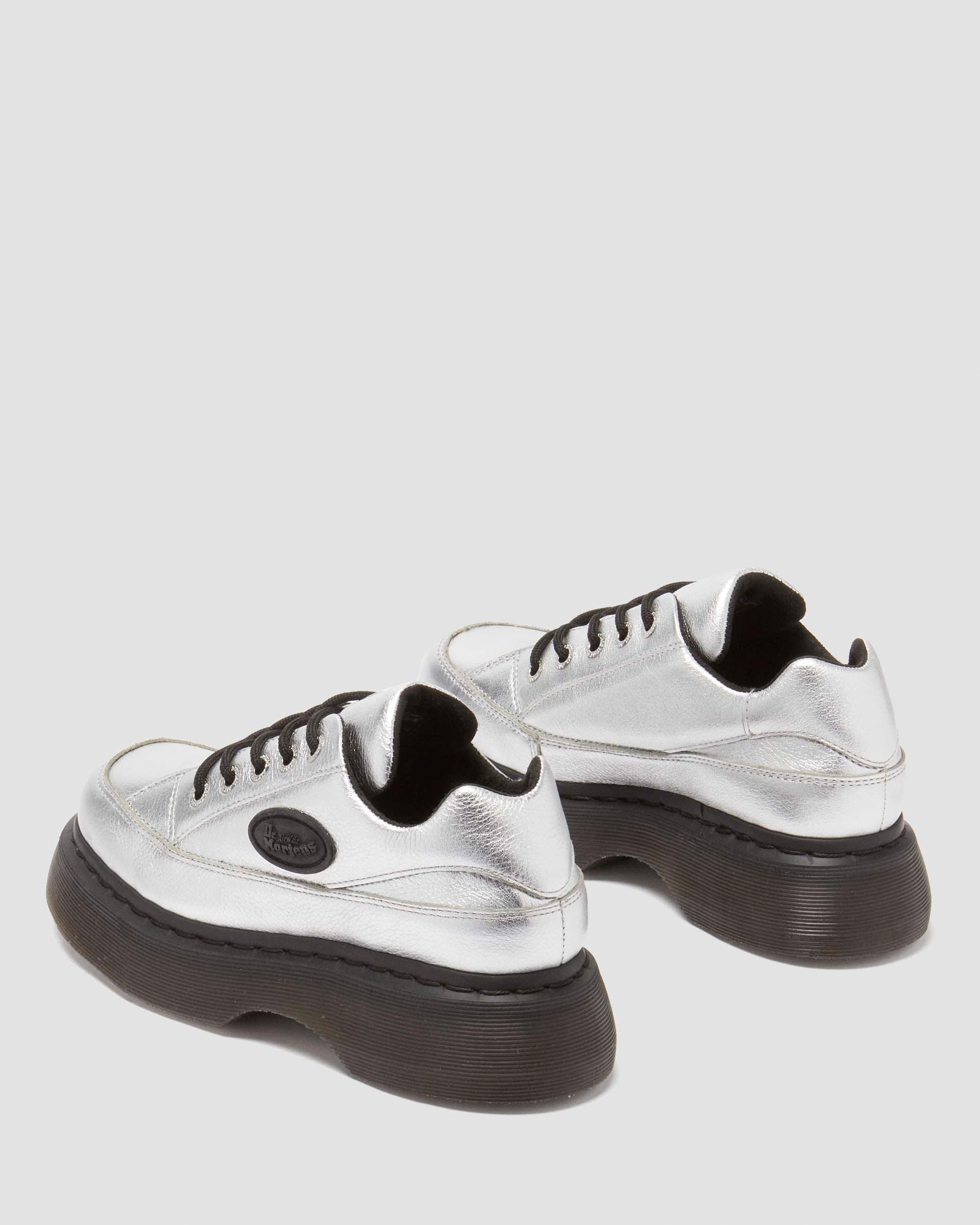 Buzz 5-Eye Metallic Leather Shoes - 7