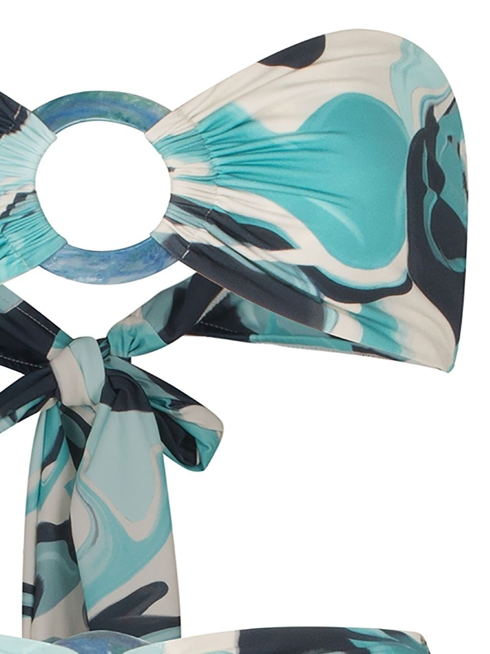 Garlenda marble-print bikini - 2