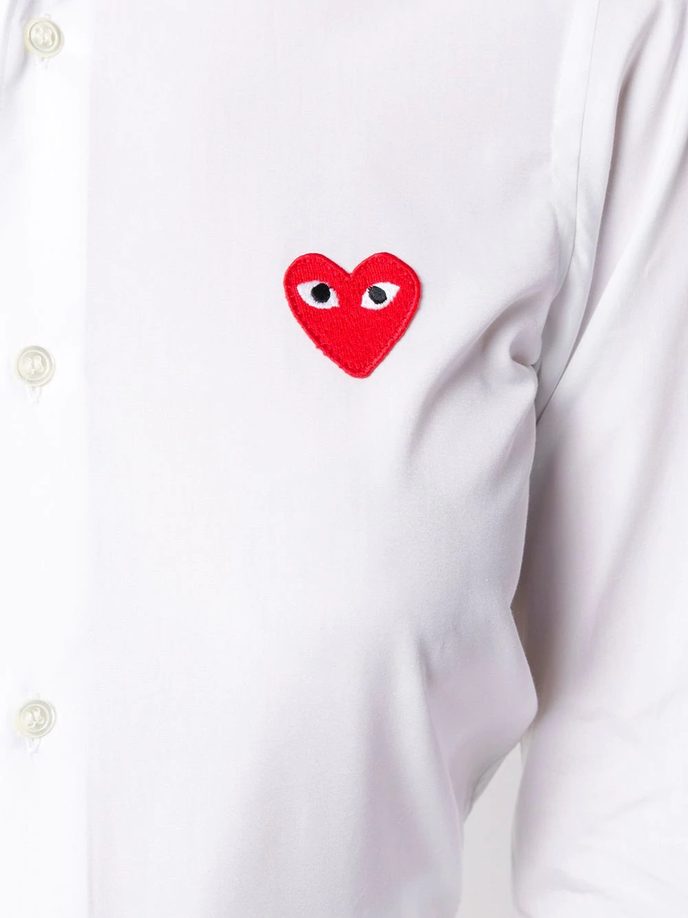 embroidered heart shirt - 5