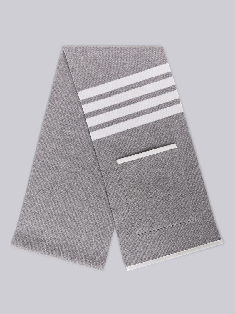 MILANO STITCH MERINO TIPPING 4-BAR POCKET SCARF 3