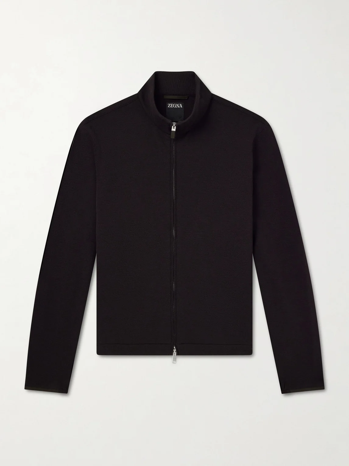 Honeycomb-Knit Cotton, Wool and Silk-Blend Zip-Up Sweater - 1