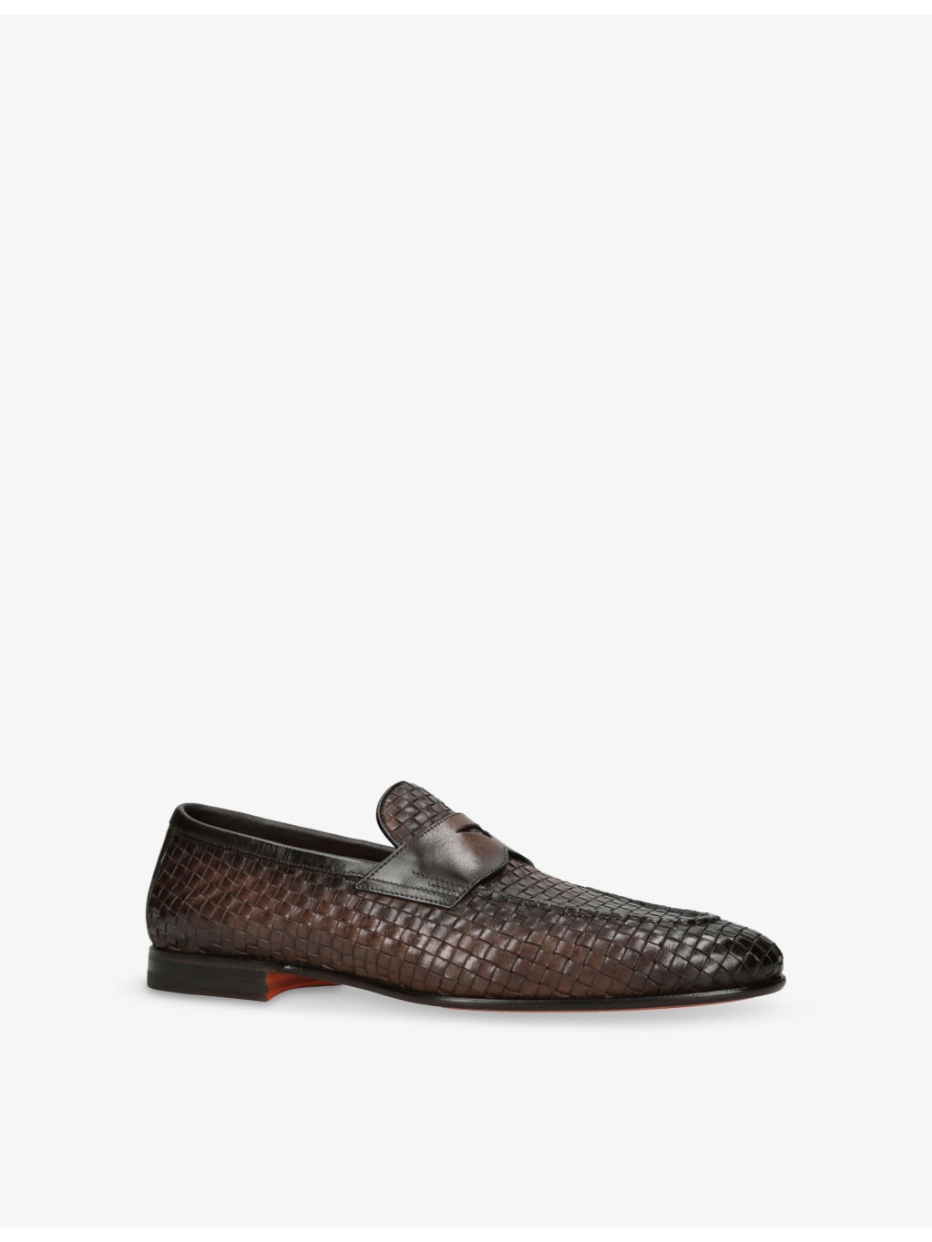 Carlos Weave Leather Penny Loafers - 3