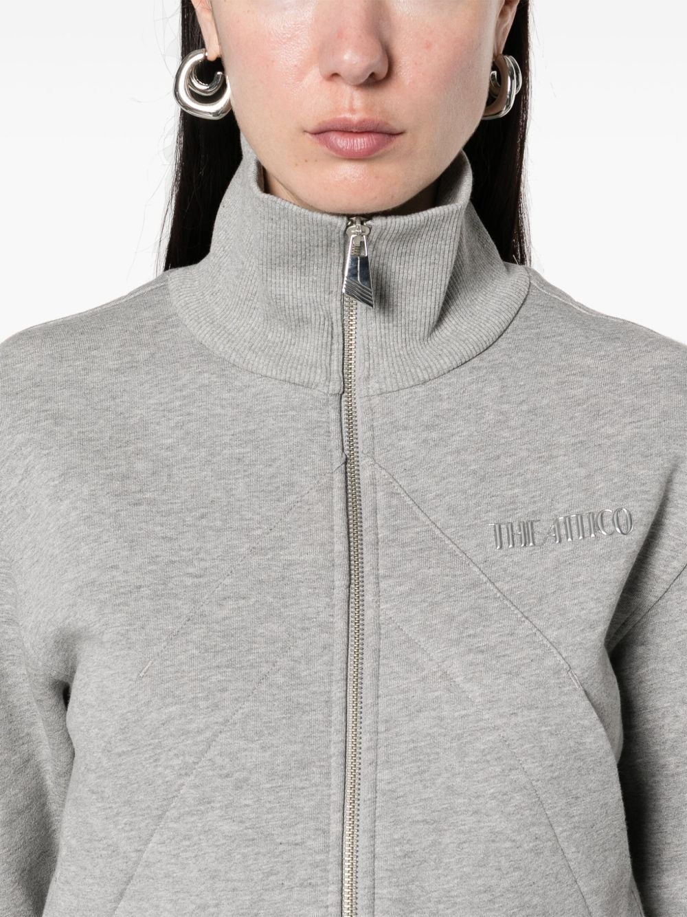 logo-appliqué sweatshirt - 5